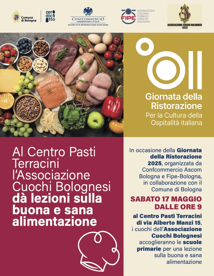 At Terracini Meal Center, the Bolognese Chefs Association gives lessons on good, healthy eating